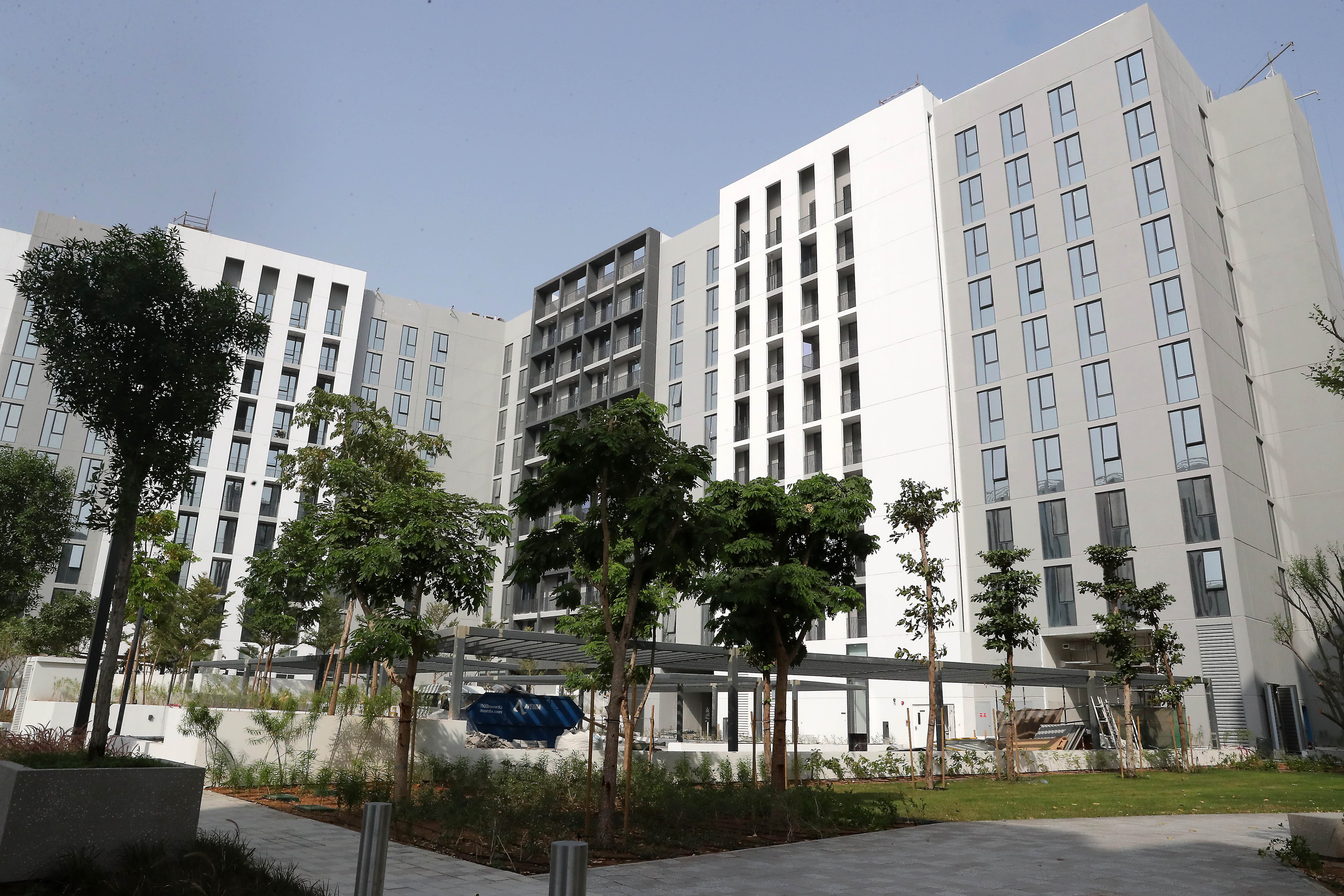 Residential buildings at Aljada. Pawan Singh / The National