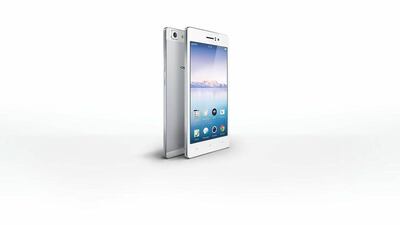 The Oppo R5 is just 4.85mm thick. Courtesy Oppo