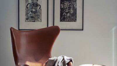 Arne Jacobsen's The Egg at Republic of Fritz Hansen Store Copenhagen. Brian Buchard / Republic of Fritz Hansen