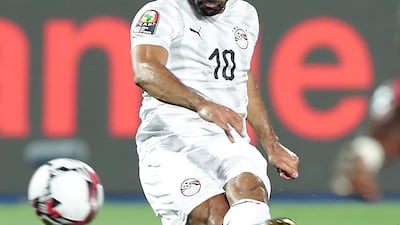 Egypt's Mohamed Salah opened the scoring with a superb free kick. EPA