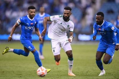 Al Ahli's Firas Al-Buraikan has not made the Saudi squad despite scoring six league goals this season. Getty Images