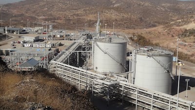 Taqa's Atrush processing plant, near Dohuk, about 85km north of the Iraqi Kurdish region's capital of Erbil. Photo: Taqa