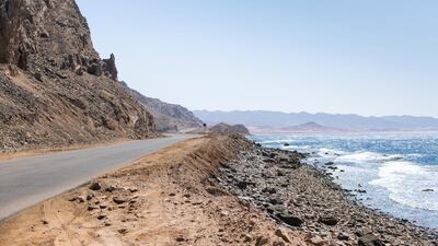 The Gulf of Aqaba in Tabuk province. Reem Mohammed / The National