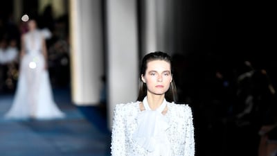 Zuhair Murad’s spring/summer 2019 couture collection. AFP
