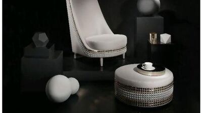 Broom's Salon line "is inspired by 1930s upholstery - soft silhouettes contrasted with modern stud detailing". Courtesy of Lee Broom