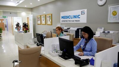 Mediclinic's income was hit in Abu Dhabi by a change to the emirate's regulation on how to pay for care. Ahmed Jadallah / Reuters