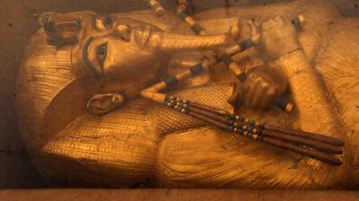 The sarcophagus of boy pharaoh King Tutankhamun in Luxor. Reuters
