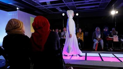A presentation by Singapore’s Meem Clothings during the Tokyo Modest Fashion Show in Tokyo in November. Toru Hanai / Reuters