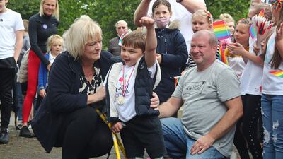 Tony Hudgell lost his legs when he was only 41 days old. PA