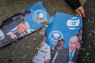 Benjamin Netanyahu has positioned himself as a close ally of US President Donald Trump. EPA