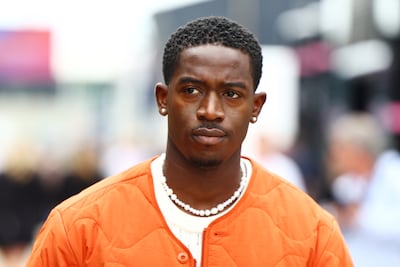 Damson Idris at Silverstone Circuit in England, where scenes for a new F1 film were filmed. Getty Images