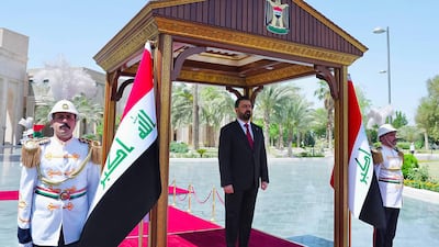 Iraq's new Prime Minister Ali Al Zaidi during Saturday's handover ceremony in Baghdad. AFP