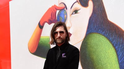 HIT: Filip Jan Rymsza looked stylish and confident in an all dark look.