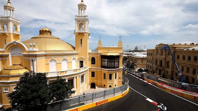 Lewis Hamilton of Great Britain driving his Mercedes on track during practice for the European Formula One Grand Prix at Baku City Circuit on June 17, 2016 in Baku, Azerbaijan. Charles Coates/Getty Images
