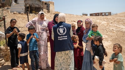 Located in Area C of the West Bank, Sada Al Tha'la faces significant humanitarian and protection challenges. Families live in basic shelters, including tents, metal structures, caves, and simple stone houses, with limited access to essential services. Photo: WFP