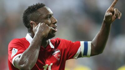 Al Ahli's UAE forward Ahmed Khalil reacts after scoring in the Asian Champions League quarter-final victory against Naft Tehran on Wednesday. Ashraf Al Amra / Al Ittihad / September 16, 2015