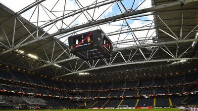 General view of the Friends Arena ahead of kick-off for the Europa League final. Georgi Licovski / EPA