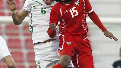 Rashid Essa, right, featured regularly with the UAE national team before injuries and two major surgeries sidelined him. On his loan from Al Wasl to Al Ain, Essa says he had many offers but chose the Garden City club after discussing options with his manager and family. AFP Photo