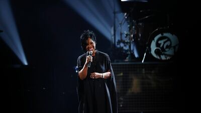 Gladys Knight performs a tribute to Aretha Franklin. Mario Anzuoni / Reuters
