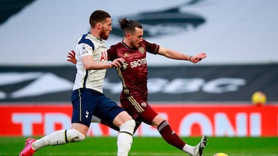 Jack Harrison - 6. Had few opportunities to run at the Spurs defence before being replaced on the hour. AFP