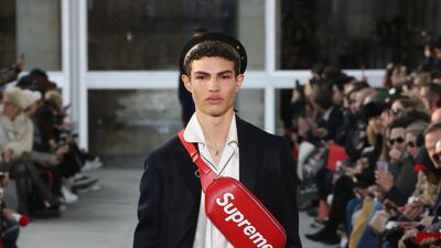 Louis Vuitton menswear autumn/winter 2017 collection with Supreme.