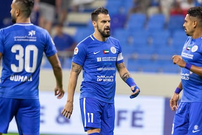 Alvaro Negredo was made captain soon after joining Al Nasr and has hit 19 goals in 25 matches ahead of the final game of the season. Antonie Robertson / The National
