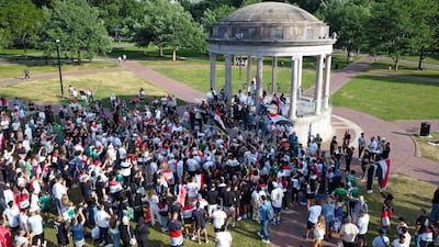 A crowd of Iraqis show their support for the national team at Boston Common. Joshua Longmore / The National