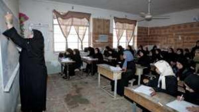 The Iraqi education system, once the most advanced in the Middle East, has declined sharply amid years of war and sanctions.