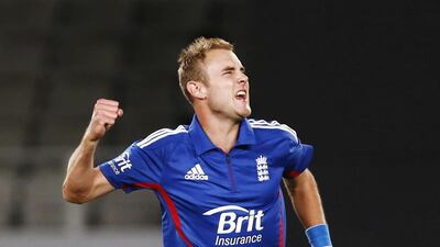 Stuart Broad shown during a limited-overs match in 2013. Simon Watts / Reuters