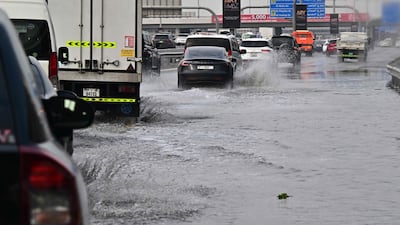 Rain lashed Dubai and the northern emirates on Thursday, causing isolated flooding and some disruption on roads. AFP