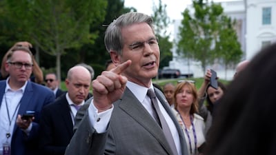 US Treasury Secretary Scott Bessent said he planned to hold a news conference on Monday 'to talk about exactly what we're going to do' about Iran. EPA