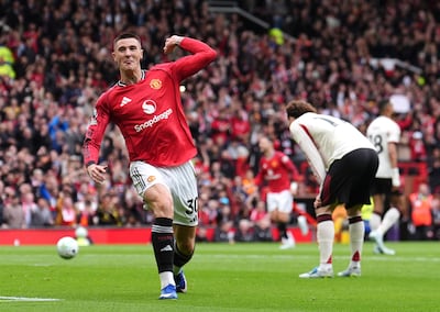 Manchester United's Benjamin Sesko enjoyed a promising debut campaign in England. PA
