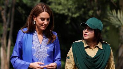They then visited the Margalla Hills in Islamabad, Pakistan, where a ranger showed them around, before they joined a gathering of children from three different schools. Reuters