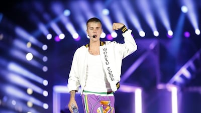 Bieber cancelled his Coca-Cola Arena concert in Dubai in October 2022 owing to ill health. Chris Whiteoak for The National