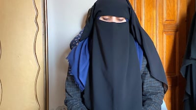 Hiba, Mohammed Al-Na'em's wife at their home