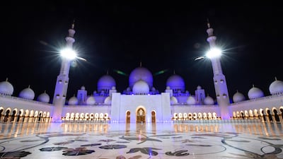 Sheikh Zayed Grand Mosque in Abu Dhabi is a global cultural attraction. Victor Besa / The National