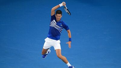 Novak Djokovic in action. AP Photo