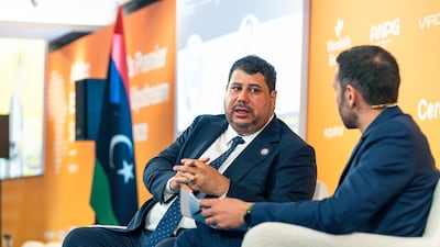 National Oil Corporation chairman Masoud Suleiman at the Libyan Energy Forum in London. Photo: LBBC