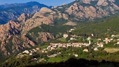 On top of the world: the village and the calanques of Unesco World Heritage site Piana are among the cycling-friendly locations on the Tour de France route that traces around Corsica's gruelling but beautiful terrain. Marc Dozier / Hemis / Corbis
