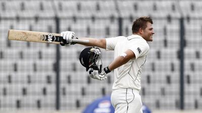 22 year old Corey Anderson hit his first century in only his second Test match on Wednesday. AM Ahad / AP