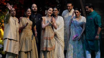The Ambani family. AP