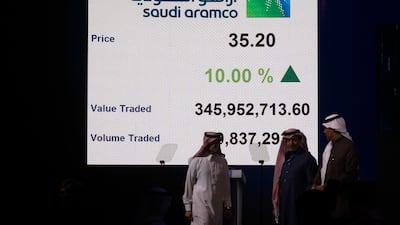 Aramco will distribute $21.36 billion in dividends for the fourth quarter. AP