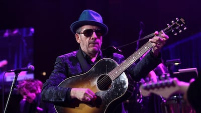 Elvis Costello is coming to Dubai in May. Greg Allen / Invision / AP