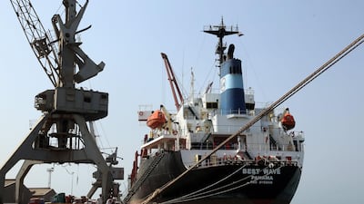 The Saudi-led coalition said it would allow aid access to Yemen's rebel-held Red Sea port of Hodeida. AFP PHOTO / ABDO HYDER