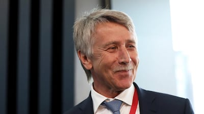 Leonid Mikhelson's collection is worth an estimated $200 million and includes works by Gerhard Richter. Chris Ratcliffe/Bloomberg