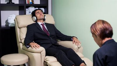 The Deal Maker manicure and the Hole-in-One pedicure. Courtesy NStyle International