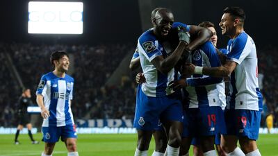 20. Porto 3168 points. Porto players celebrate a goal. EPA