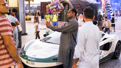 People came together to mark the Three Year Countdown to Expo 2020. Anna Nielsen/The National