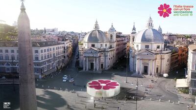 Architect Stefano Boeri has designed 'Primrose' temporary pavilions to be used as vaccination centres in Italian squares. Stefano Boeri Architetti