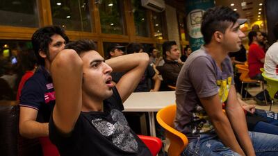 Other cafes decorated their interiors in support of their favorite team.